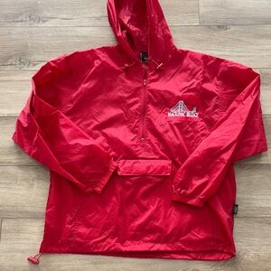 BARU vintage Red Mackinac Bridge Windbreaker size men’s XLarge